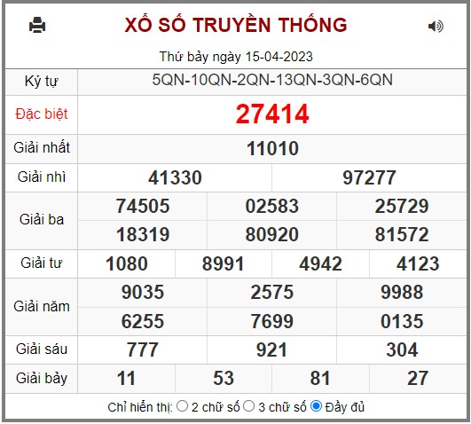 Xổ Số kiến thiết Miền Bắc.