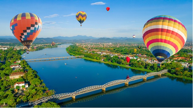 Lễ hội khinh khí cầu quốc tế “Huế - Nét đẹp Cố đô” nằm trong chuỗi sự kiện hưởng ứng tuần lễ Festival Huế 2023. Ảnh: Ban tổ chức