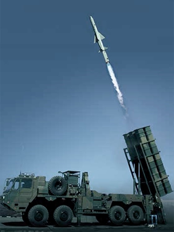 Tên lửa dẫn đường Type 12 phòng từ mặt đất. Ảnh: Mitsubishi Heavy Industries
