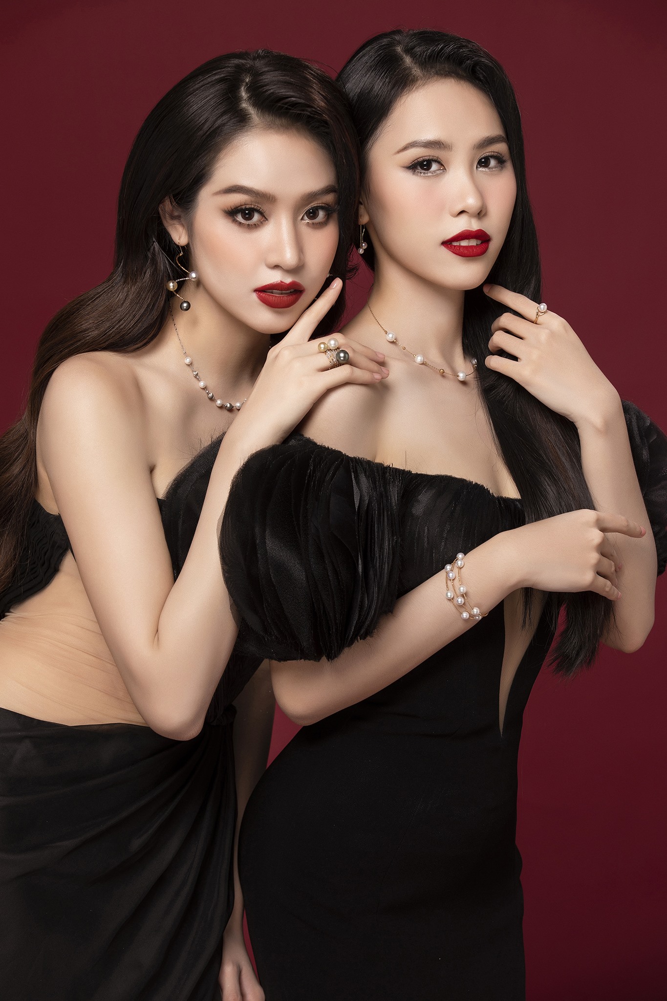 Top 3 Hoa hậu Việt Nam 2022 khoe sắc. Ảnh: Sen Vàng.