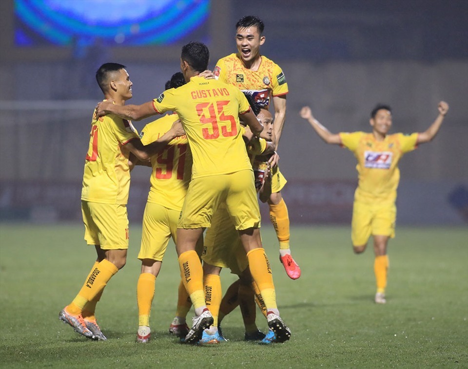 Thanh Hoá có chuỗi trận bất bại ấn tượng tại V.League 2023. Ảnh: VPF