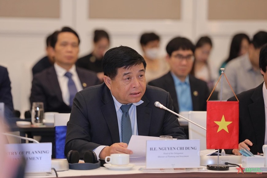 Bộ trưởng Bộ KHĐT Nguyễn Chí Dũng đánh giá cao mối quan hệ hợp tác giữa Việt Nam và Australia. Ảnh: Đức Trung