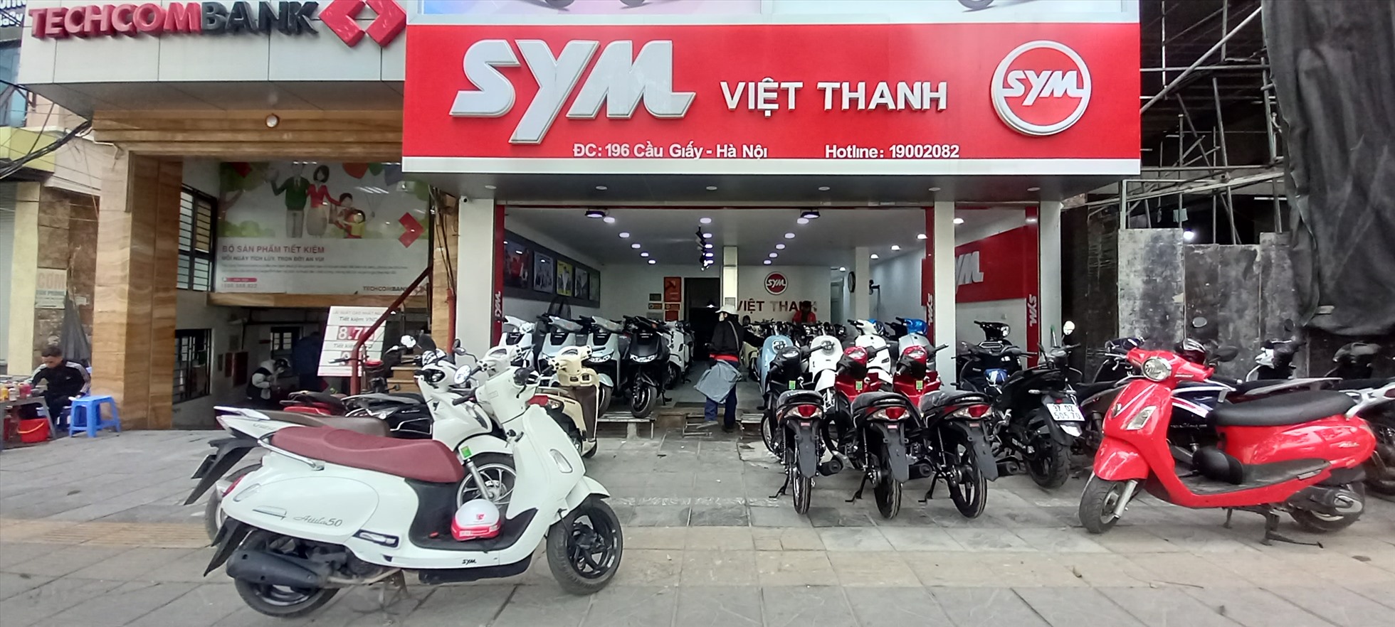 Thị trường xe máy của Việt Nam giảm sút. Ảnh Hiếu Anh