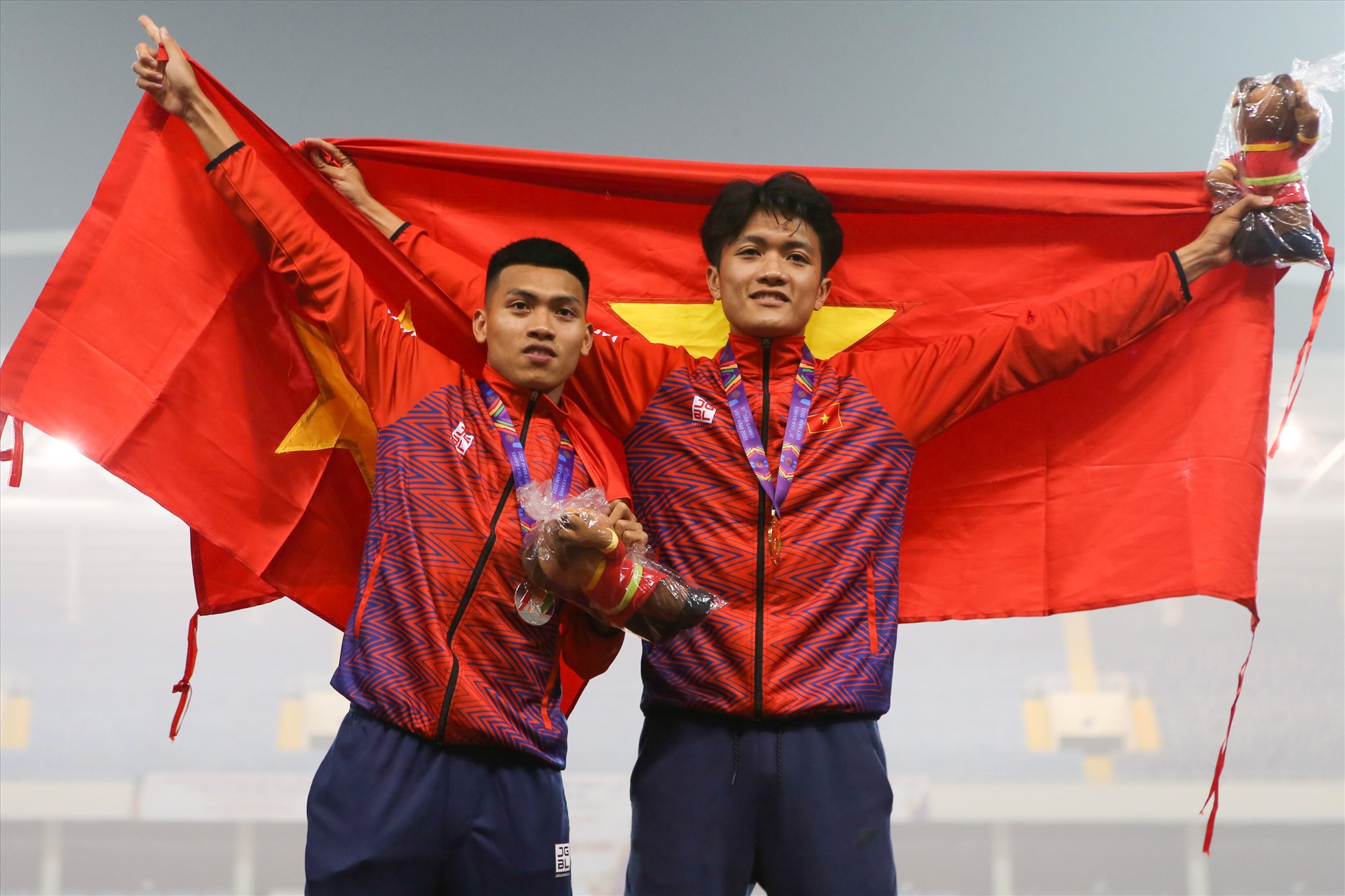 Đoàn thể thao Việt Nam dự SEA Games 32 với 1.003 thành viên, trong đó có hơn 700 vận động viên. Ảnh: Thanh Vũ