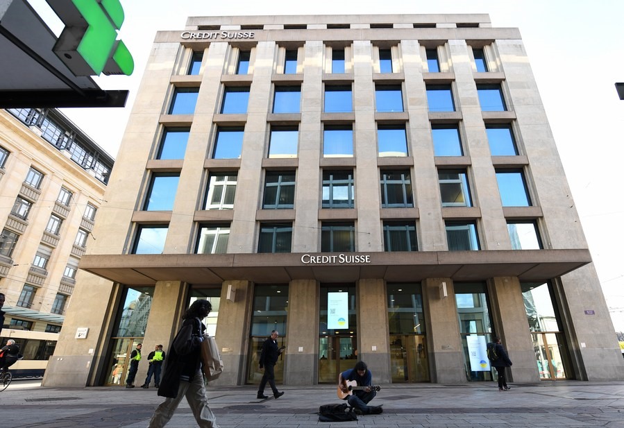 Trụ sở ngân hàng Credit Suisse ở Geneva, Thụy Sĩ. Ảnh: Xinhua