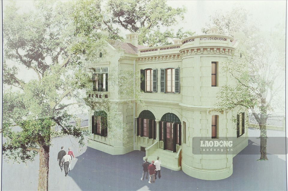 Hình ảnh thiết kế minh họa của căn biệt thự.