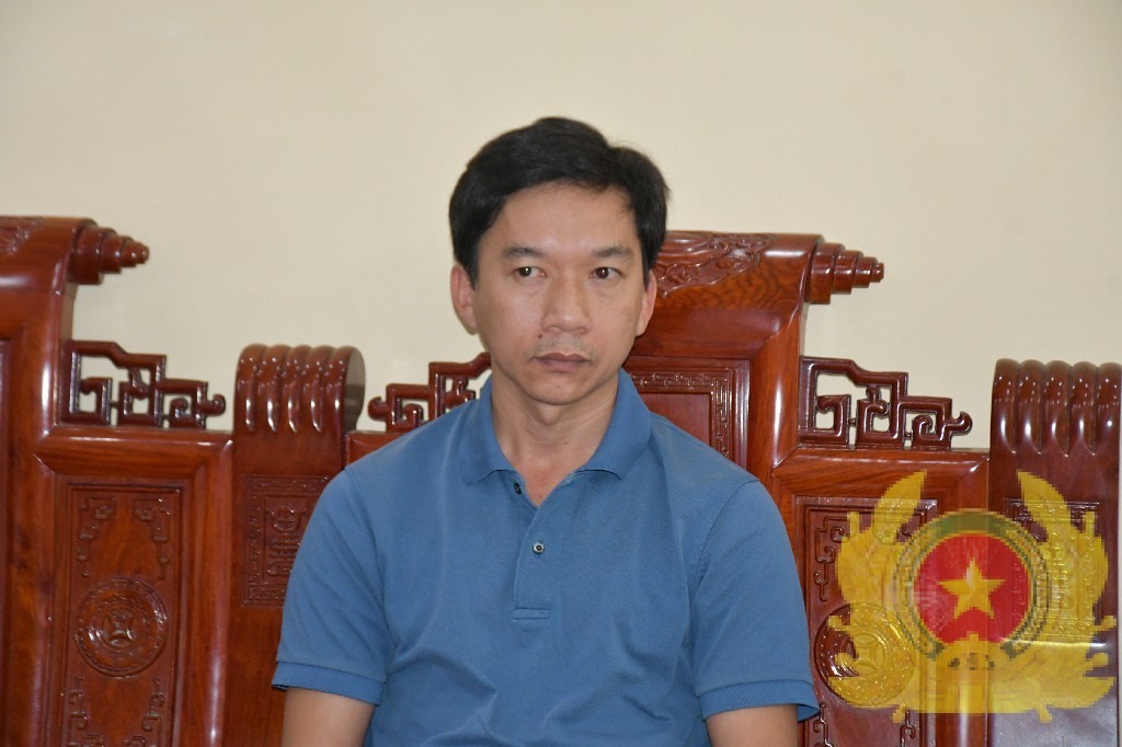 Đối tượng Trần Văn Châu, Phó Giám đốc Công ty luật TNHH Pháp Việt. Ảnh: Công an tỉnh Tiền Giang.