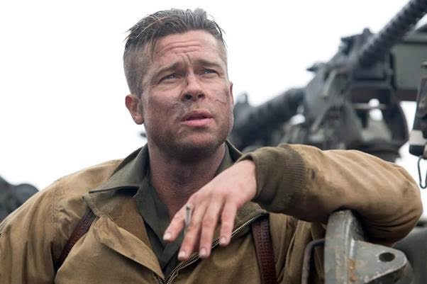 Brad Pitt xuất hiện trong “Fury“. Ảnh: Nhà sản xuất