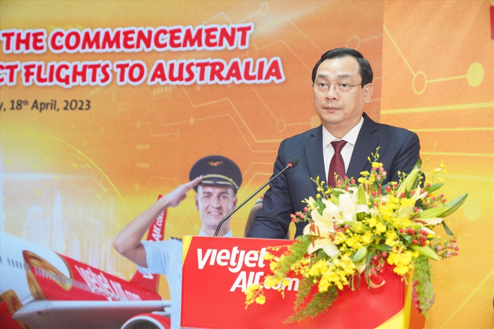 Tổng cục trưởng Tổng cục Du lịch Nguyễn Trùng Khánh phát biểu tại sự kiện