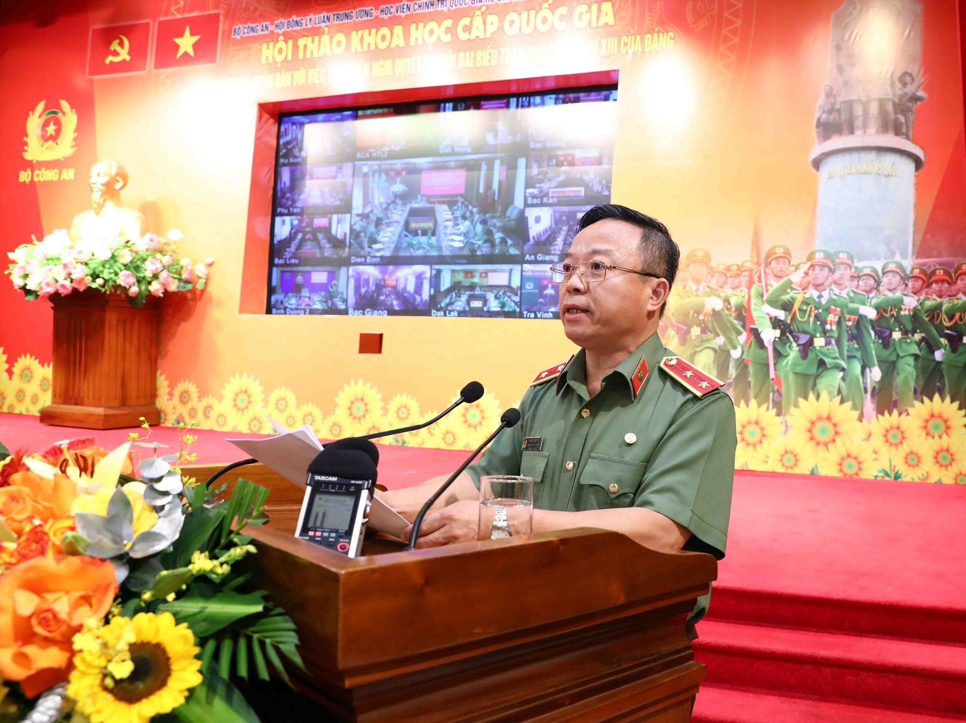 Trung tướng Phan Xuân Tuy - Giám đốc Học viện Chính trị Công an nhân dân. Ảnh: TTXVN