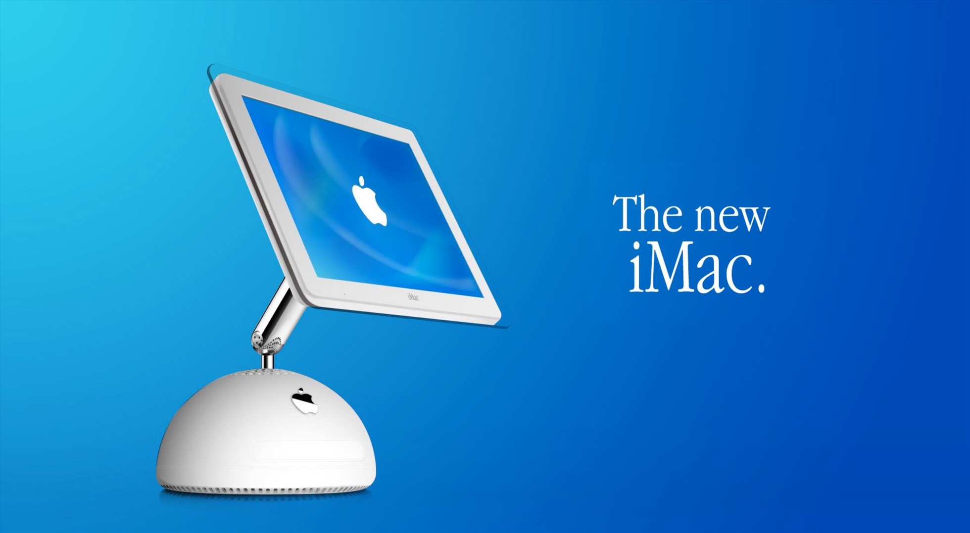 iMac G4 mang lại màn hình mỏng nhẹ nhờ thiết kế tất cả trong một ở phần đế. Ảnh: Mac Rumors