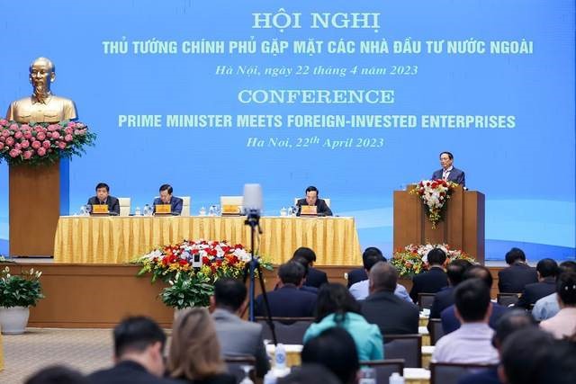 Thủ tướng Phạm Minh Chính phát biểu khai mạc hội nghị. Ảnh: VGP/Nhật Bắc