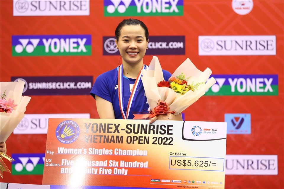 Thuỳ Linh vô địch giải Vietnam Open 2022. Ảnh: Anh Quân