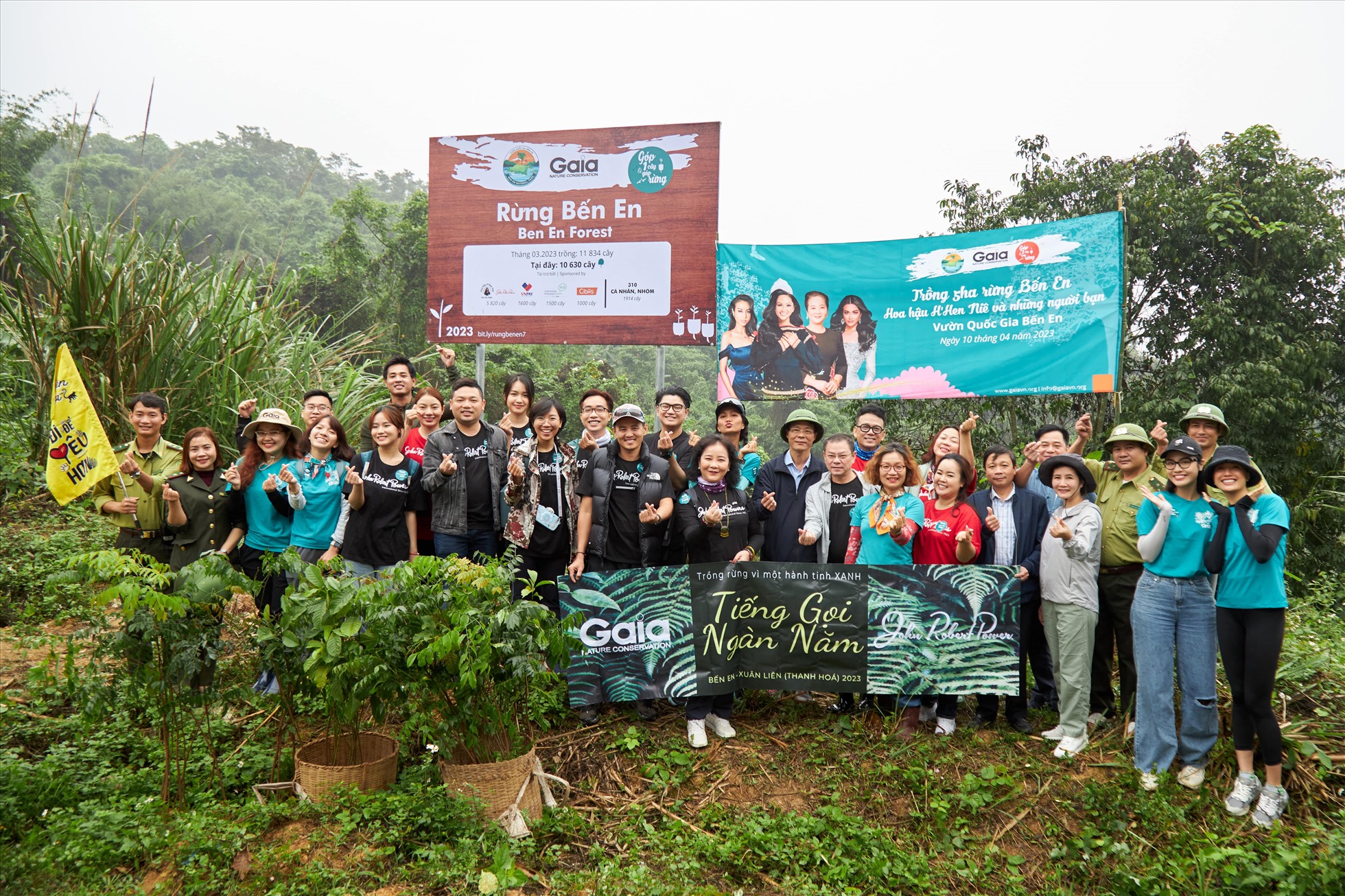 Hoa hậu H'Hen Niê cùng GAIA đồng hành trong nhiều dự án trồng cây. Ảnh: Nhân vật cung cấp