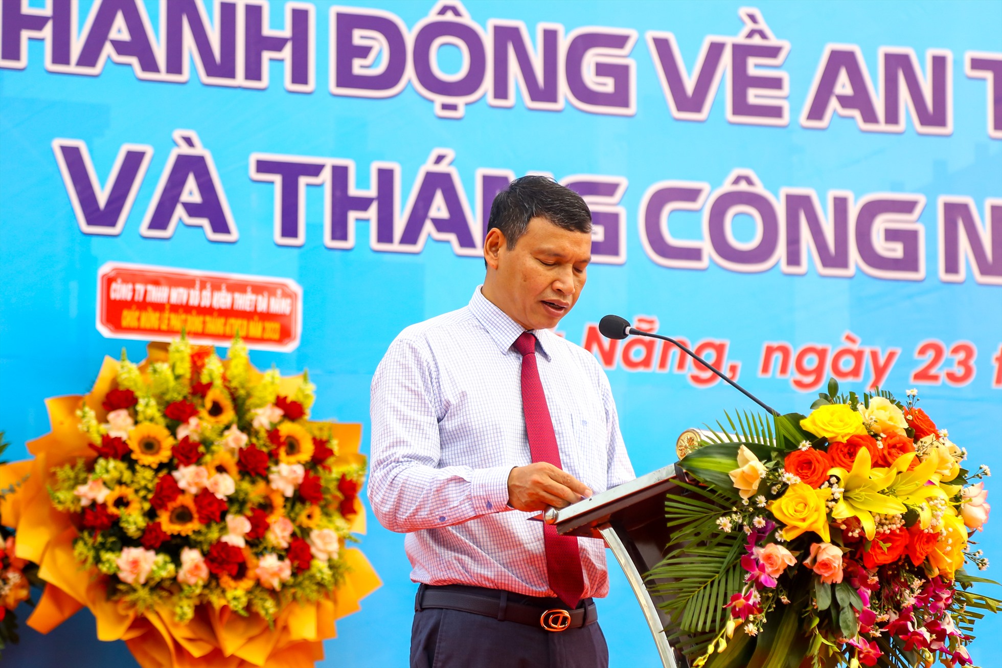 Ông Hồ Kỳ Minh, Phó Chủ tịch Thường trực UBND TP Đà Nẵng phát biểu tại lễ khai mạc. Ảnh: Văn Trực