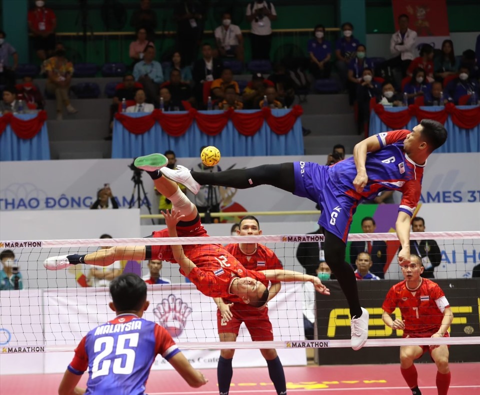 Cầu mây là niềm tự hào của thể thao Thái Lan tại các kỳ SEA Games, ASIAD. Ảnh: Siam Sport