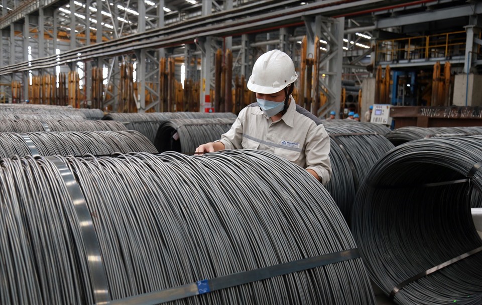 Theo Hiệp hội Thép Việt Nam (VSA), giá thép liên tục tăng thời gian qua là tín hiệu tốt cho các công ty sản xuất thép trên thế giới nói chung và Việt Nam nói riêng. Ảnh: Trần Nghi