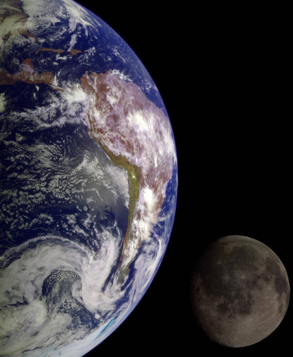 Trái đất và Mặt trăng đã bị “khoá thuỷ triều” với nhau. Ảnh: NASA