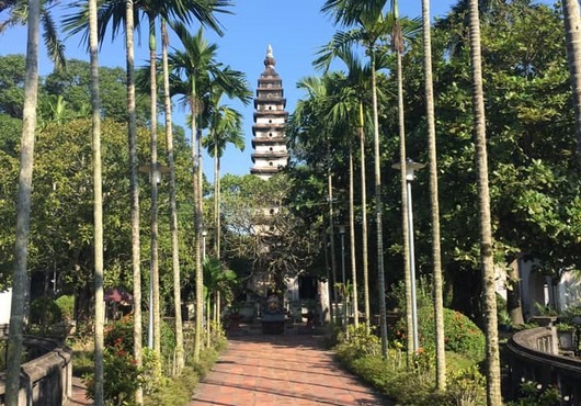 Ngọn tháp cổ có tuổi đời lên đến 700 năm. Ảnh: Thành phố Nam Định