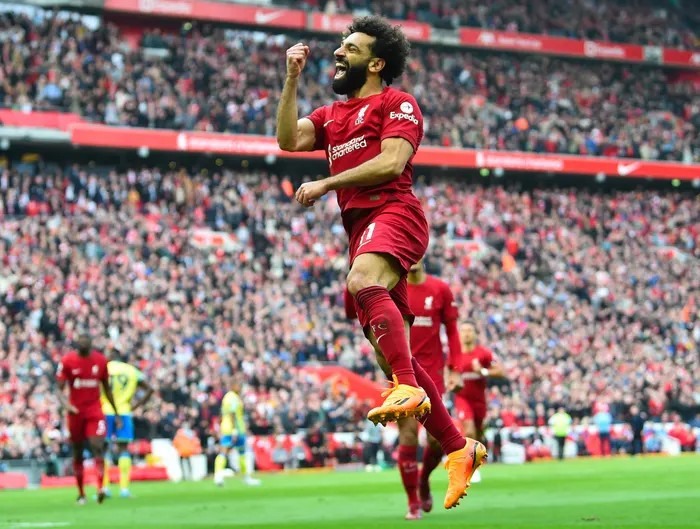 Salah ghi bàn quyết định giúp Liverpool thắng West Ham.  Ảnh: AFP