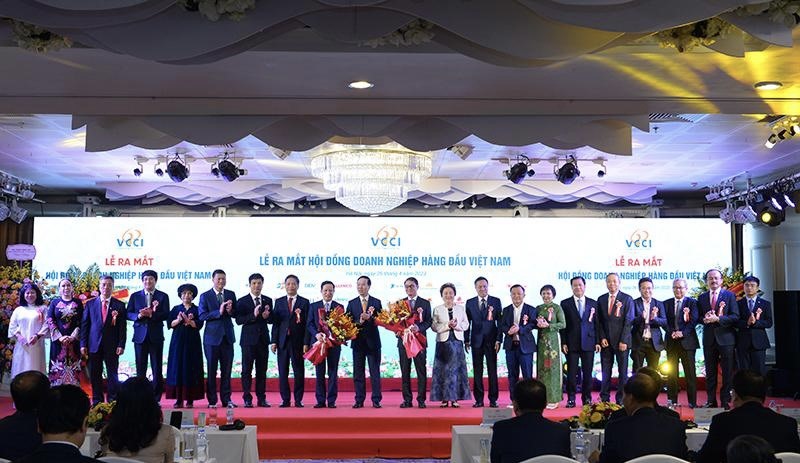 Lễ ra mắt Hội đồng doanh nghiệp đầu ngành Việt Nam. Ảnh: Anh Tuấn