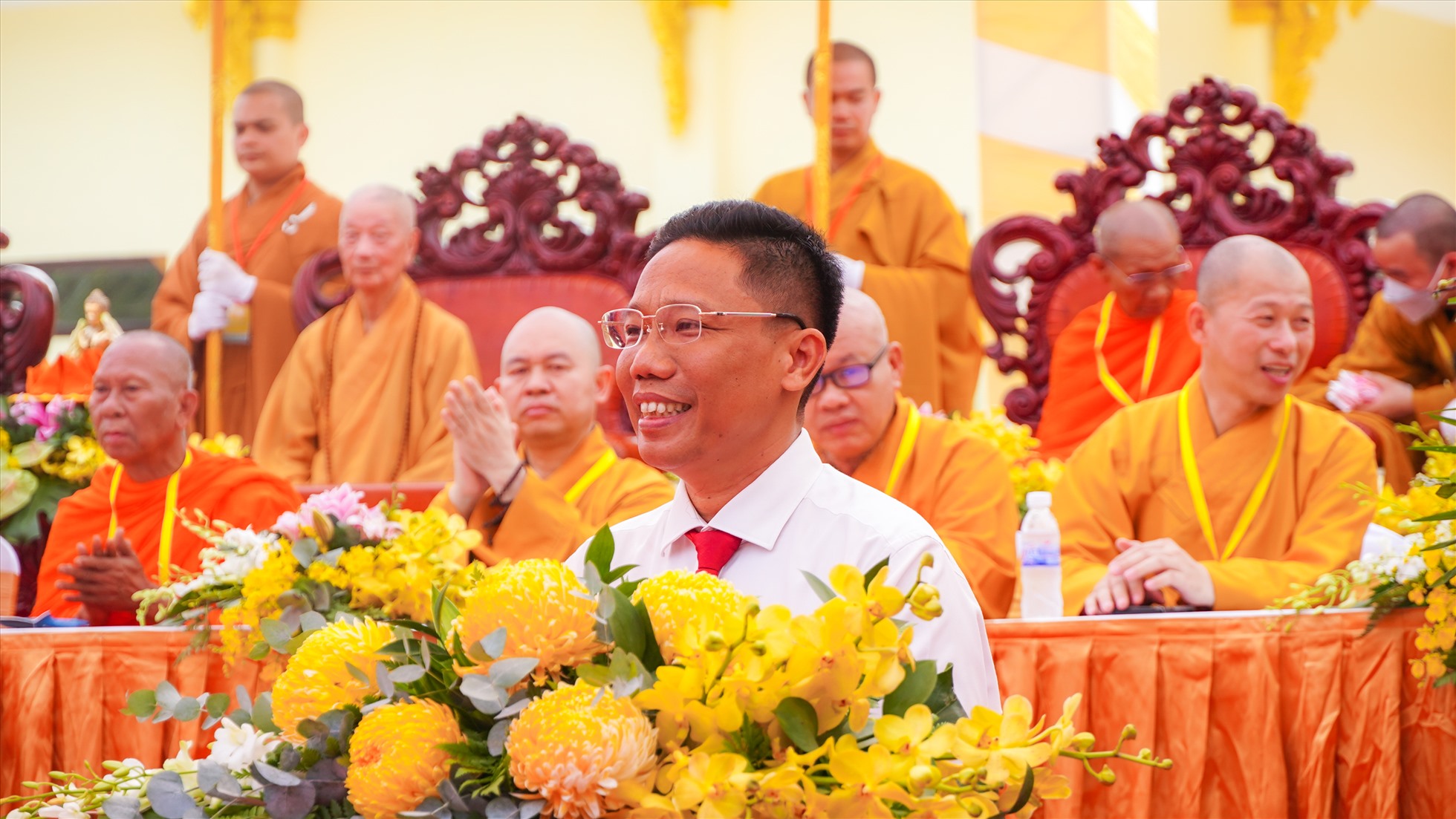 Phó Chủ tịch UBND TP Cần Thơ Nguyễn Thực Hiện phát biểu tại buổi lễ. Ảnh: Tạ Quang