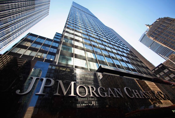 Trụ sở JP Morgan tại New York, Mỹ. Ảnh: Xinhua
