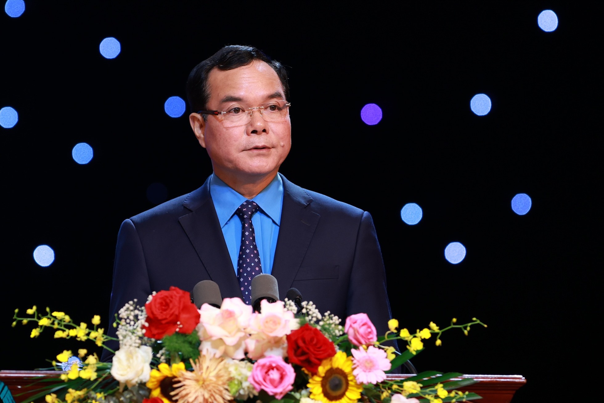 Ông Nguyễn Đình Khang, Uỷ viên Trung ương Đảng, Chủ tịch Tổng LĐLĐVN phát biểu tại Lễ phát động. Ảnh: Hải Nguyễn