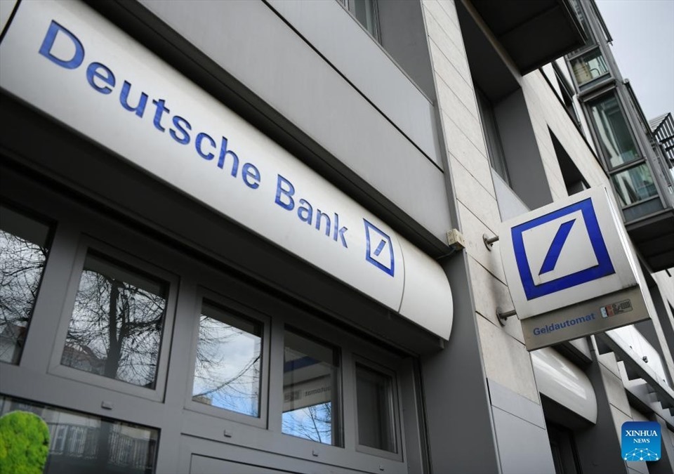 Deutsche Bank ghi nhận lợi nhuận hàng quý thứ 11 liên tiếp. Ảnh: Xinhua