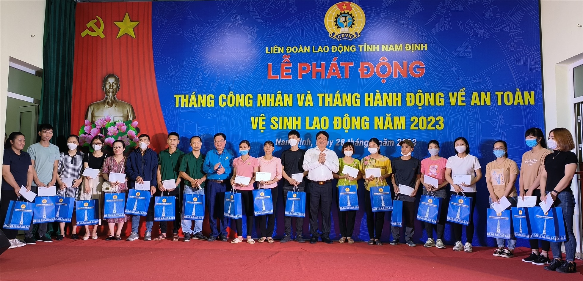 Lãnh đạo tỉnh Nam Định và lãnh đạo Liên đoàn Lao động tỉnh