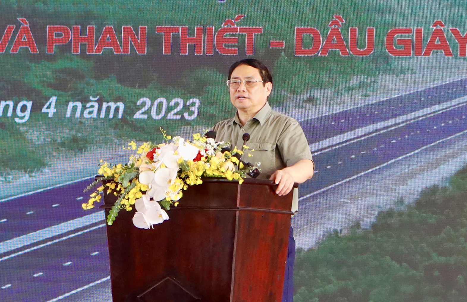Thủ tướng Phạm Minh Chính phát biểu chỉ đạo tại Lễ khánh thành. Ảnh: Duy Tuấn