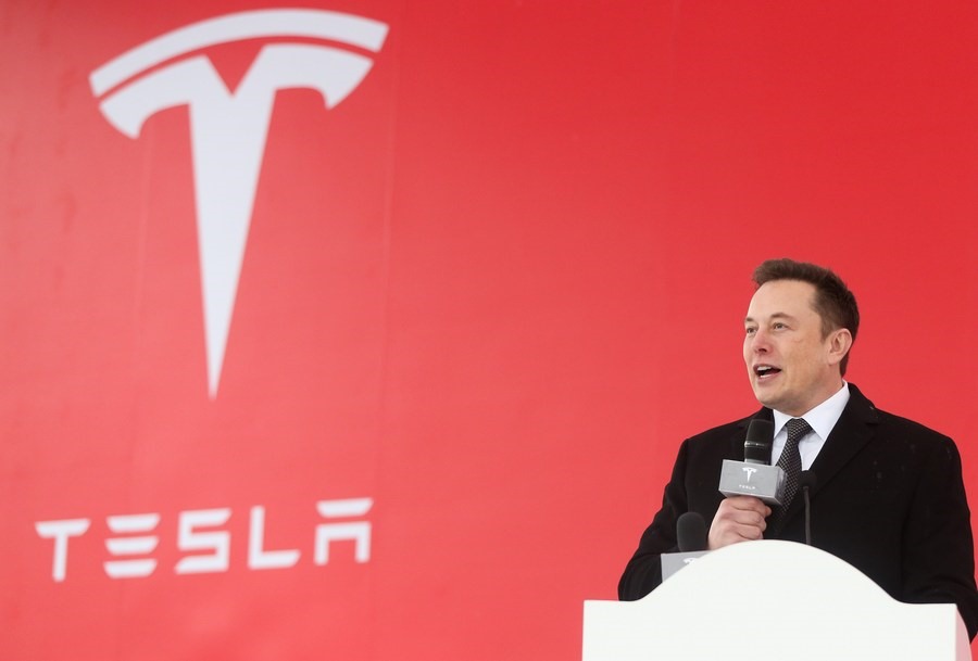 Hãng xe điện Tesla của tỉ phú Elon Musk đã có doanh số trong quý I/2023 nổi bật. Ảnh: Xinhua