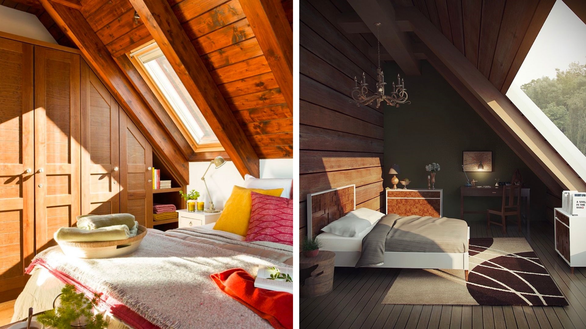 Thiết kế gác mái thành phòng ngủ là một trong những sự lựa chọn hàng đầu của nhiều gia đình. Đồ hoạ: Tuyết Lan