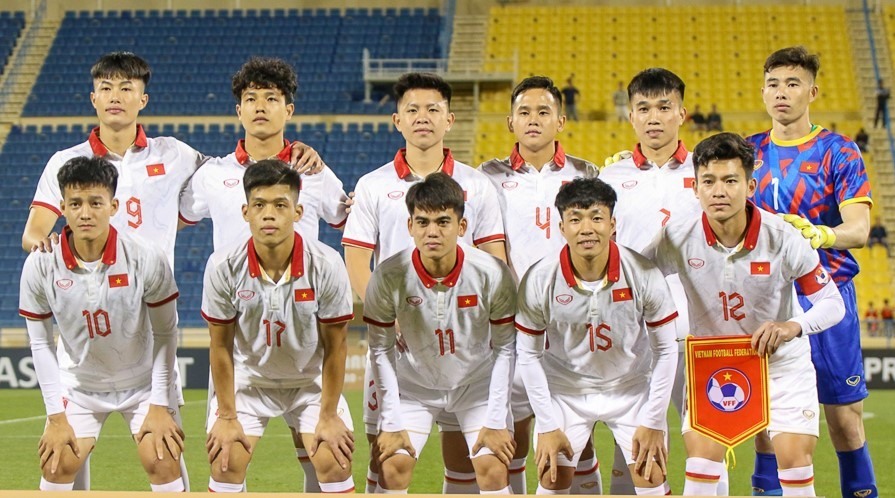 U22 Việt Nam mang tới SEA Games 32 đội hình gồm nhiều cầu thủ trẻ, chưa có nhiều kinh nghiệm thi đấu. Ảnh: VFF