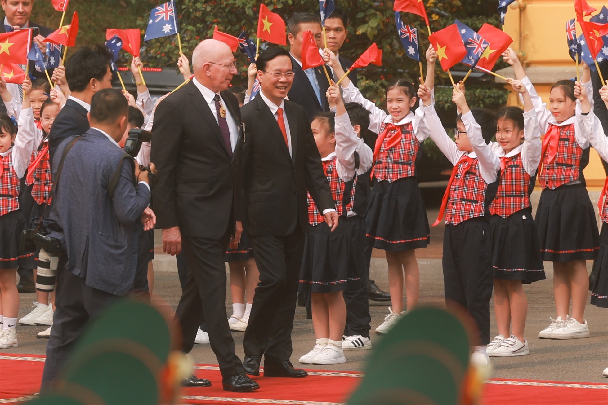 Chuyến thăm Việt Nam của Toàn quyền Australia David Hurley và Phu nhân diễn ra từ ngày 3 đến ngày 6.4 theo lời mời của Chủ tịch nước Võ Văn Thưởng. Ảnh: Hải Nguyễn