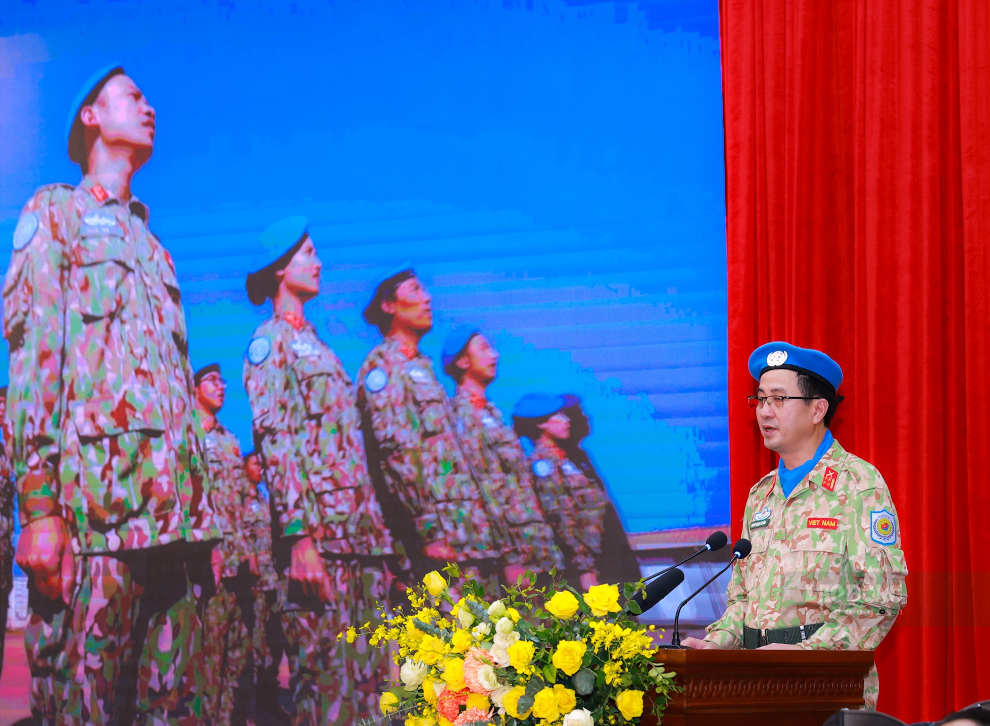Đại tá Phạm Mạnh Thắng - Cục trưởng Cục Gìn giữ hòa bình Việt Nam. Ảnh: Hải Nguyễn