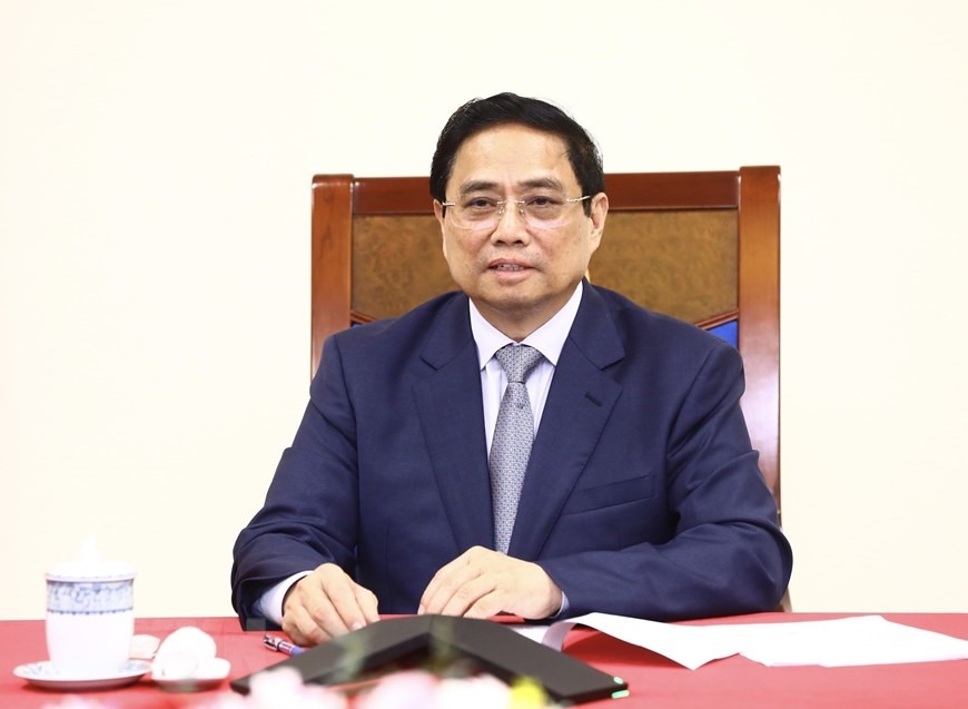 Cuộc điện đàm giữa Thủ tướng Việt Nam và Trung Quốc diễn ra trong bối cảnh quan hệ hai Đảng, hai nước, đặc biệt là từ sau chuyến thăm chính thức Trung Quốc của Tổng Bí thư Nguyễn Phú Trọng (30.10-1.11.2022), đã có nhiều tiến triển tích cực. Ảnh: TTXVN