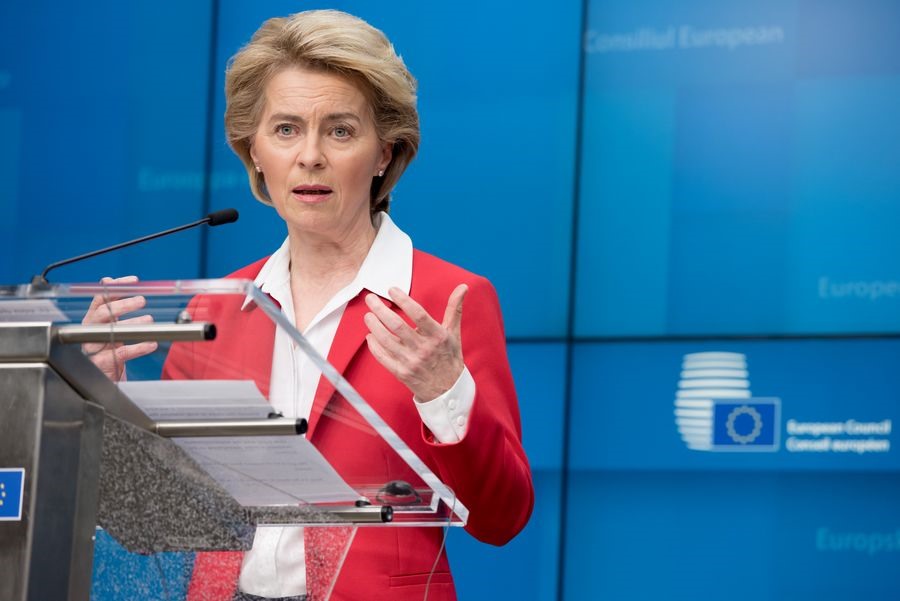 Chủ tịch Uỷ ban châu Âu Ursula von der Leyen. Ảnh: Xinhua