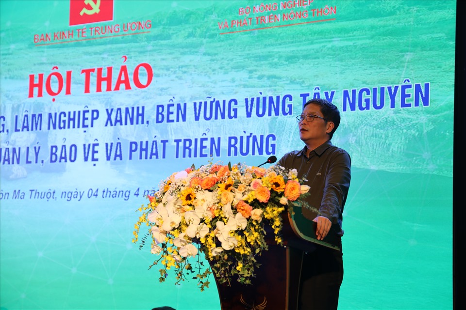 Đồng chí Trần Tuấn Anh phát biểu kết luận hội thảo. Ảnh Thành Trung
