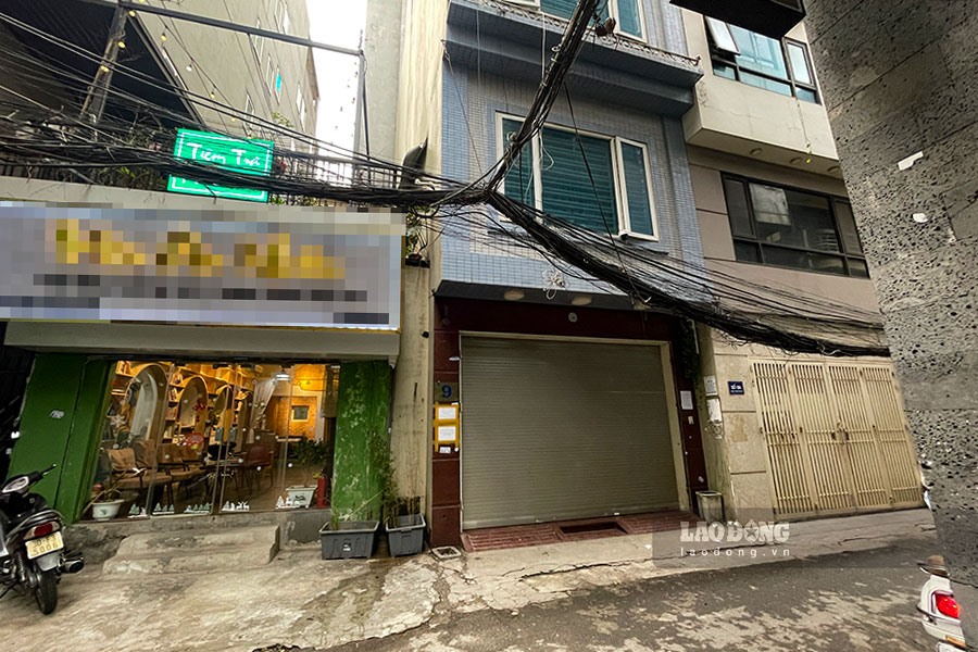 Kho hàng nằm ở số 9 ngõ 198 Thái Hà và các cửa hàng của XTMobi đóng cửa sau phản ánh của Lao Động.