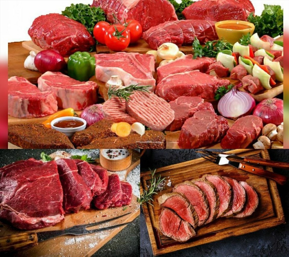Ăn quá nhiều thịt đỏ, thịt chế biến sẵn không tốt cho sức khoẻ. Đồ hoạ: Bạch Cúc