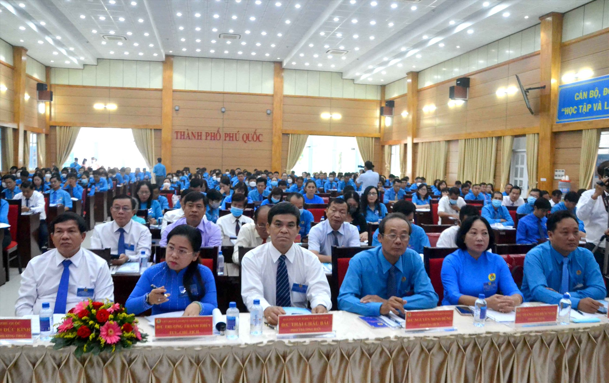 Quang cảnh đại hội điểm Công đoàn TP Phú Quốc. Ảnh: Thanh Mai