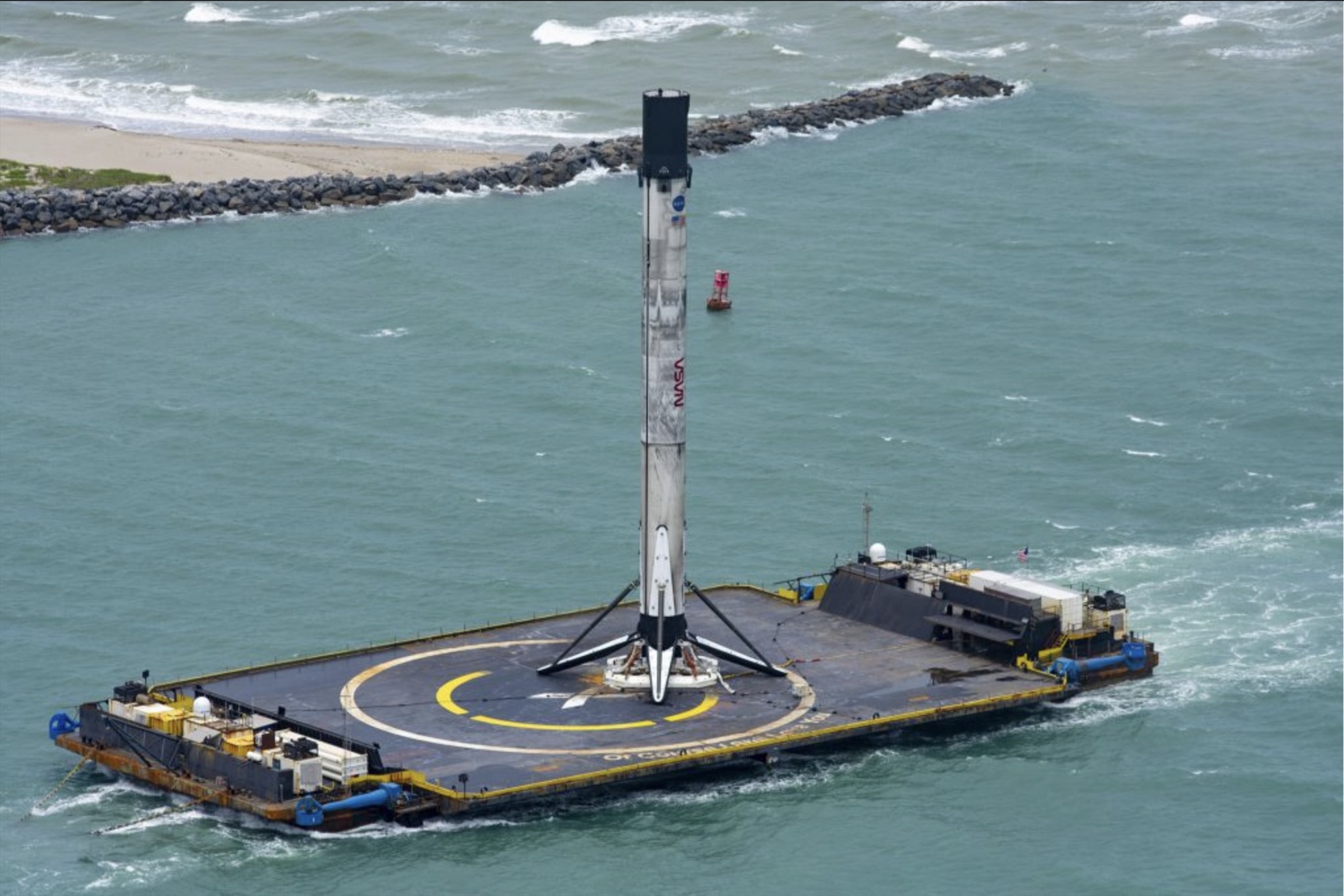 Tàu đón tên lửa Of Course I Still Love You của SpaceX. Ảnh: SpaceX Fleet