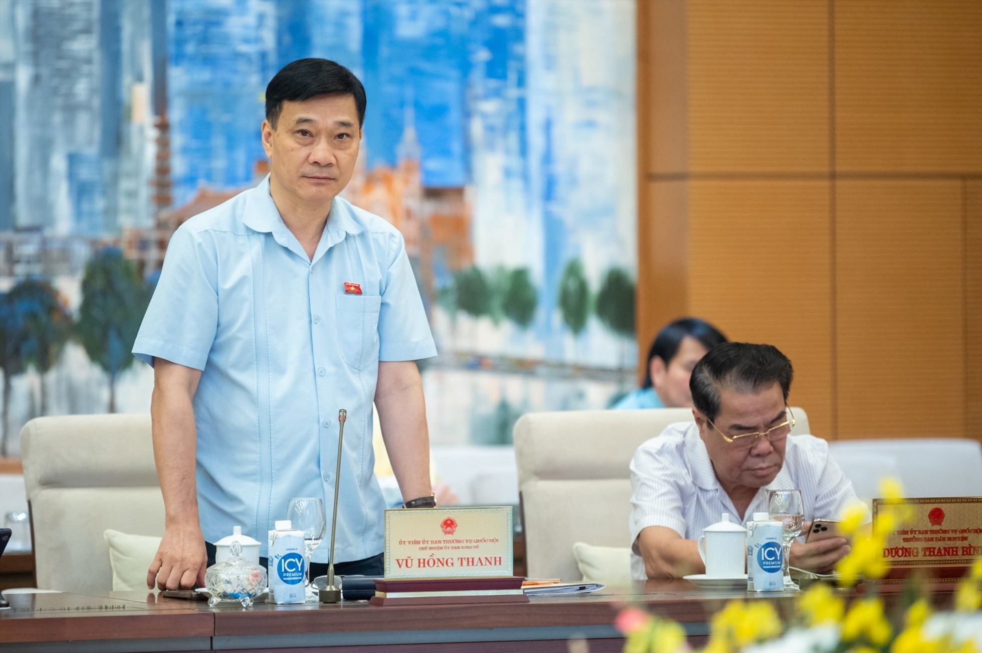 Chủ nhiệm Ủy ban Kinh tế Vũ Hồng Thanh. Ảnh: Phạm Thắng/QH