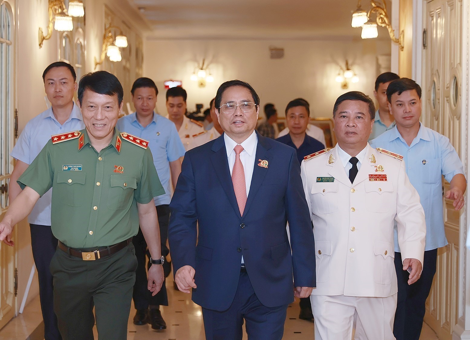 Thủ tướng Phạm Minh Chính đến dự lễ kỷ niệm. Ảnh: TTXVN