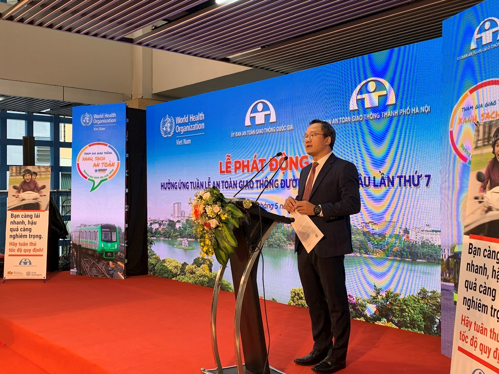 Phó Chủ tịch chuyên trách Ủy ban An toàn giao thông Quốc gia Khuất Việt Hùng. Ảnh: Phạm Đông
