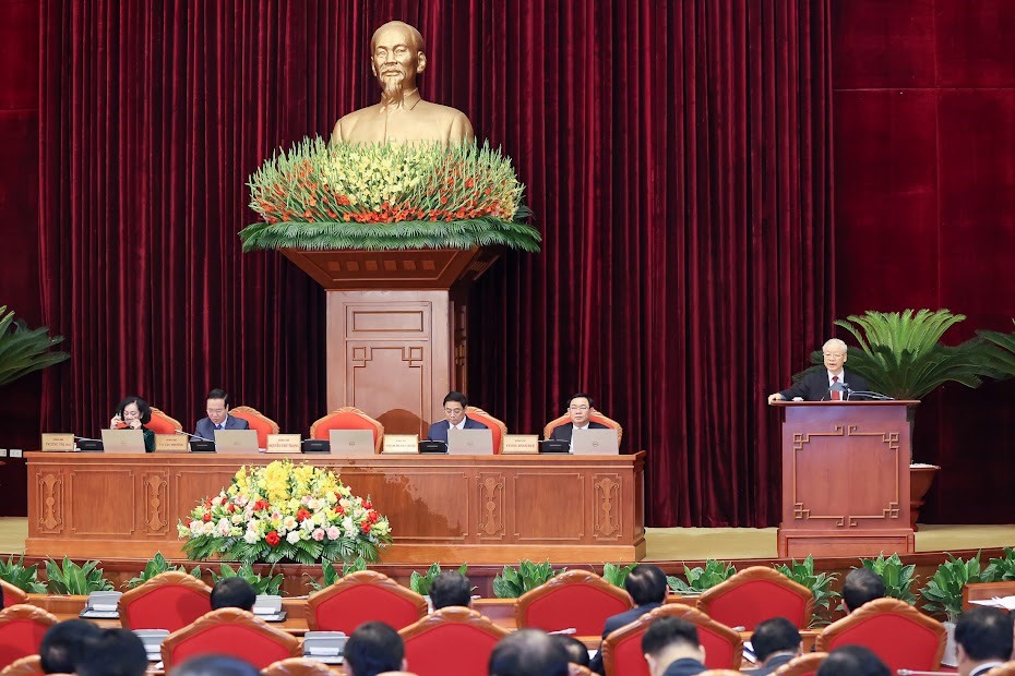 Hội nghị Trung ương giữa nhiệm kỳ diễn ra từ 15-17.5 tại Hà Nội. Ảnh: Nhật Bắc