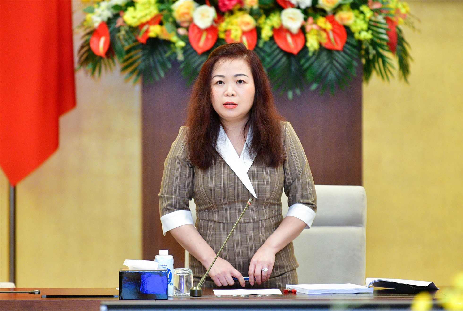Phó Chủ nhiệm Ủy ban Tài chính - Ngân sách Vũ Thị Lưu Mai. Ảnh: VPQH