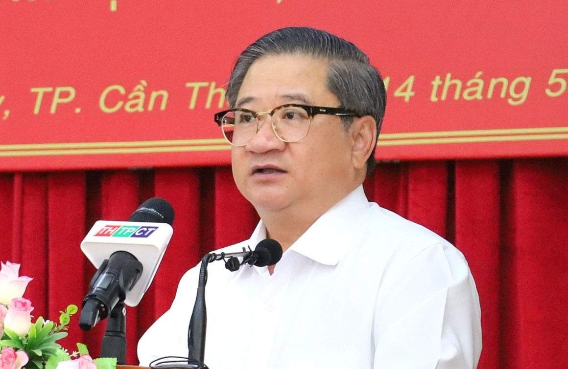 Chủ tịch UBND TP Cần Thơ Trần Việt Trường. Ảnh: Tạ Quang