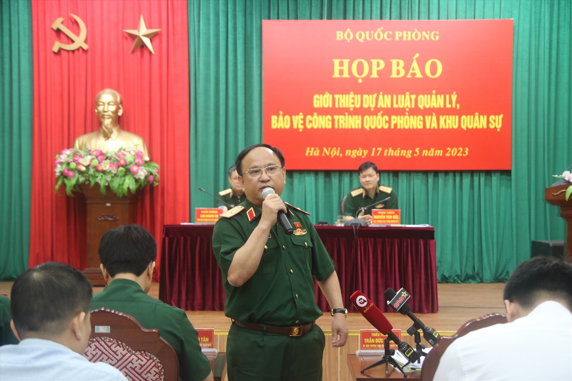 Thiếu tướng Trần Đức Thuận - Uỷ viên Thường trực Uỷ ban Quốc phòng và An ninh của Quốc hội. Ảnh: Trần Vương